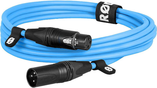 Rode Cablu XLR de sex masculin - XLR de sex feminin Albastru 3m O698813009954