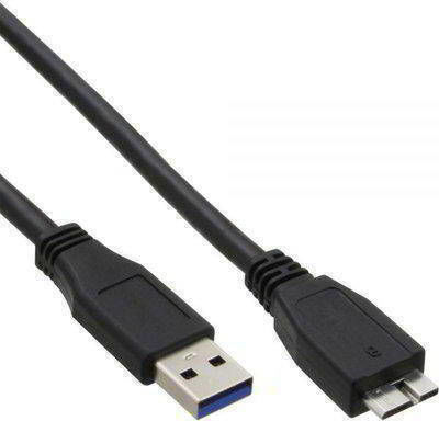 DeLock Regular USB 3.0 to micro USB Cable Μαύρο 2m (85074) 1τμχ