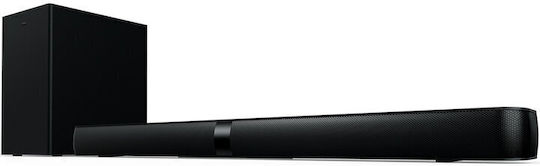 TCL TS7010 Soundbar 2.1 Bluetooth și HDMI 80W cu Subwoofer Wireless și Telecomandă Negru