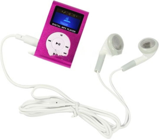 MP3 Player with LCD Screen 1.1" Purple S-MP3-2016M