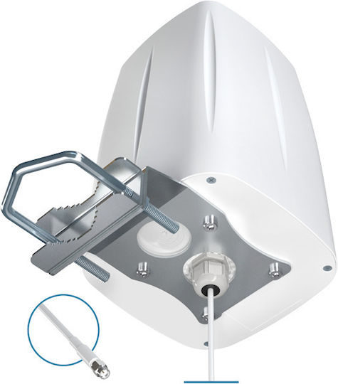 QuWireless QuOmni LTE SISO 5m External 4G Omnidirectional Antenna 4dBi with SMA Connection AOLS1