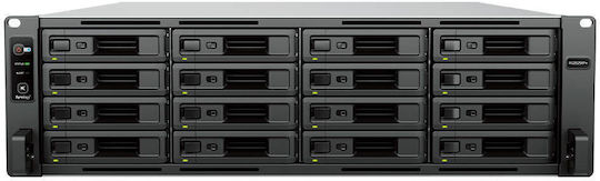 Synology NAS Rack Station NAS Rack με 16 θέσεις για HDD/SSD και 2 θύρες Ethernet