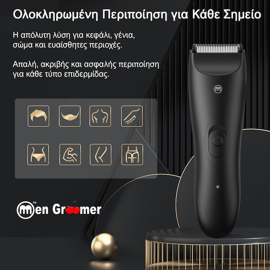 Men Groomer Plus Rotating Electric Shaver Body / Face Rechargeable