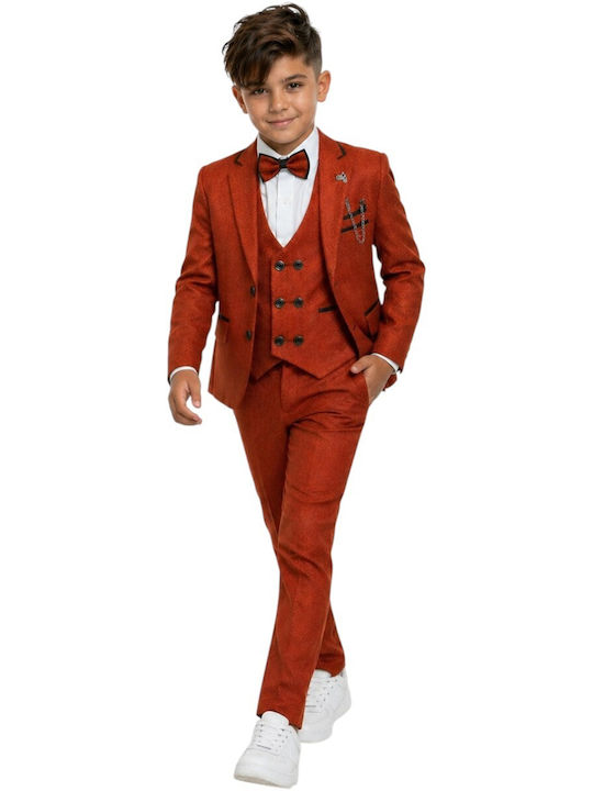 Kids' Suit Winter 6pcs Red