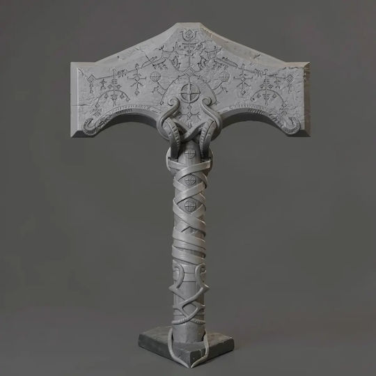 Cosplay Figur Gott des Krieges Thor Hammer Tragbare 3D Gedruckte 11,4 cm 1:16