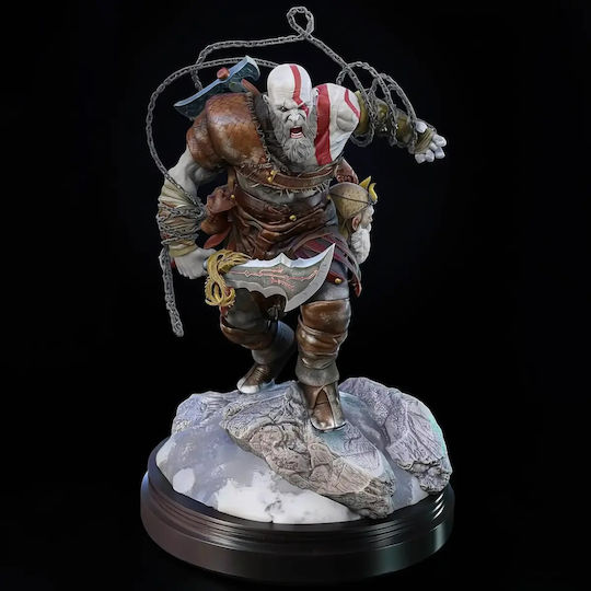 Kratos Action Pose Figurine Gott des Krieges 3D Druck Statue 3D Gedruckt-20 Cm 1:8