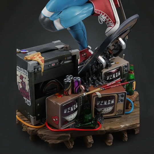 Figurină Spider Punk Music 3D Tipărită 7 6 Cm 1:24