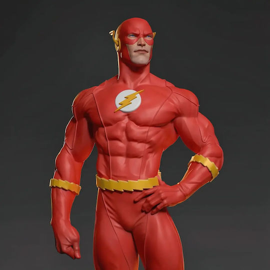 Фигура Flash Barry Allen 3d 3d Принтирана 7 6 См 1:24