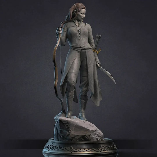 Figurină Tauriel Evangeline Lilly Model 3D Din Hobbit 3D Tipărită 7 6 Cm 1:24