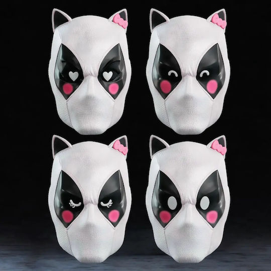 Cosplay Figur Hello Kitty Deadpool Maske 3D Gedruckt 30 cm 1:6