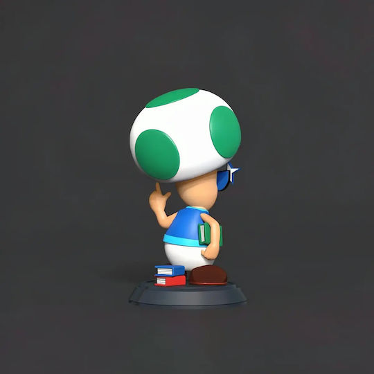 Φιγούρα Mushbert Super Mario Files 3d Εκτυπωμένη-7 6 Cm 1:24