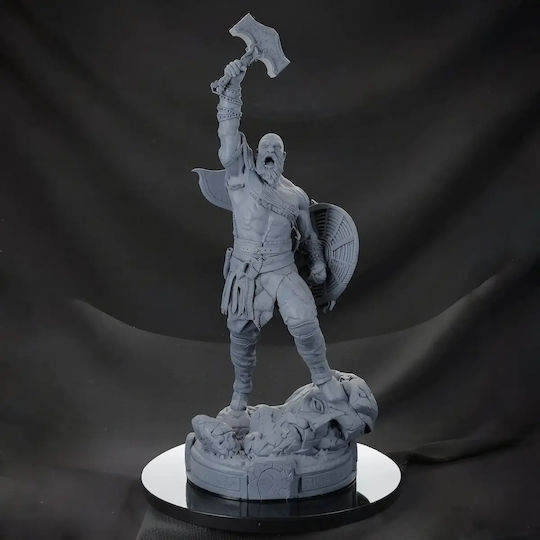 Kratos Roaring 3D Druck Modell Gott des Krieges 3D Ausgedruckt 11,4 cm 1:16