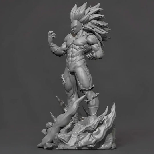 Figurină Vegeta Ssj3 Stând V2 Dragon Ball 3d Tipărită 11 4 Cm 1:16