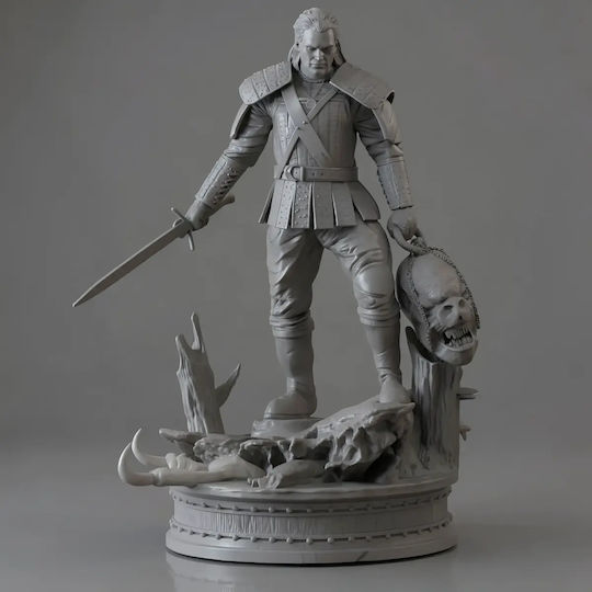 Figure Geralt Rivia Henry Cavill From Witcher 3D Printed 7 6 Cm 1:24