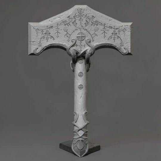 Cosplay Figur Gott des Krieges Thor Hammer Tragbare 3D Gedruckte 15 2 Cm 1:12