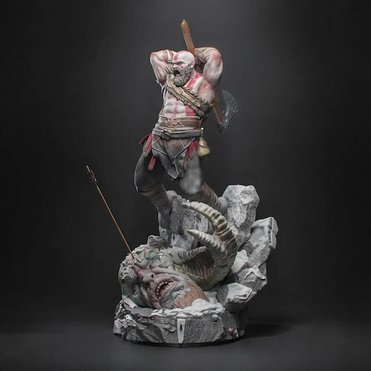 Φιγούρα Kratos His Axe God War 3d Εκτυπωμένη-11 4 Cm 1:16