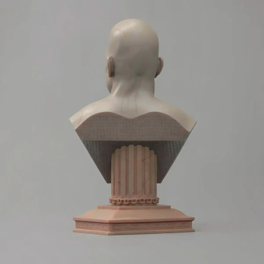 Figurină Kratos God War Bust Model 3D Sculptură 3D Tipărită 15 2 Cm 1:12
