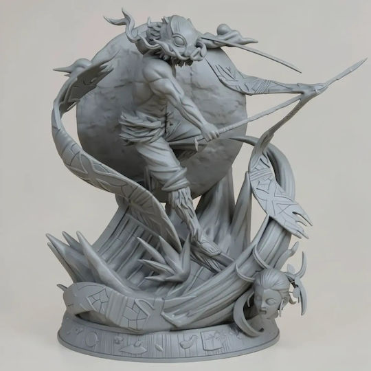 Hashibira Inosuke Sammelbare Figur 3D Modell Von Demon Slayer 3D Gedruckt 15,2 Cm 1:12