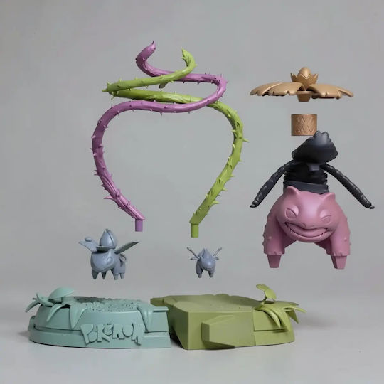 Φιγούρα Bulbasaur Fushigidane From Pokemon 3d Εκτυπωμένη-15 2 Cm 1:12