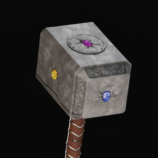 Figure Cosplay Infinity Hammer Mjolnir Thor Hammer Wearable 3D Printed 30 Cm 1:6