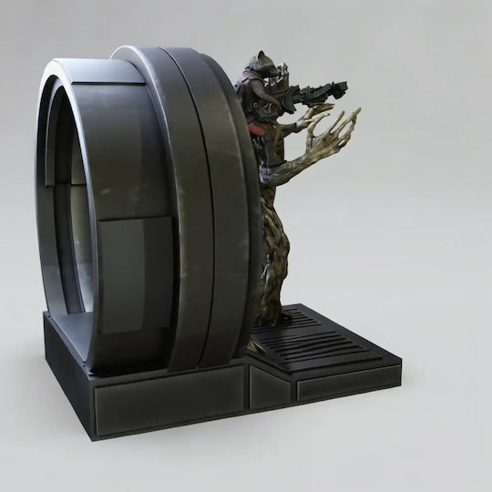 Figure Rocket Groot V3 Guardians Galaxy 3D Model 3D Printed 43 Cm 1:4
