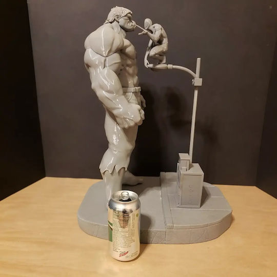 Sammelbare Figuren Hulk Vs Spiderman Aus Marvel 3D Gedruckt 11,4 cm 1:16