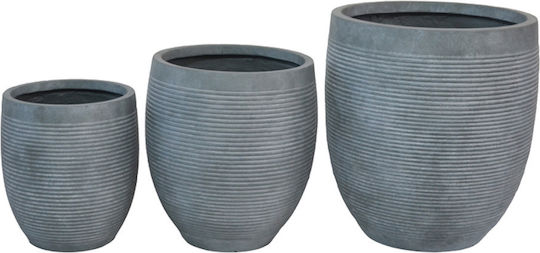 Pakketo Pflanzentöpfe Keramik Graue 3er-Set