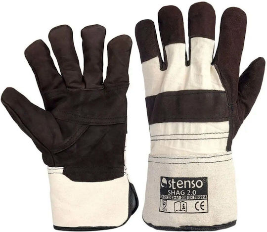 Stenso Shag 2.0 Gloves for Work Leather, Leather-/Cotton 1pcs