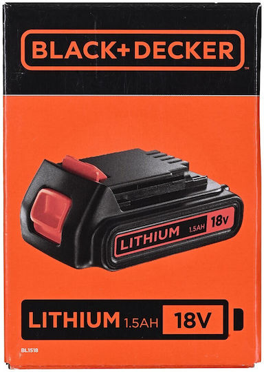 Black & Decker Werkzeugbatterie Lithium 18V mit Kapazität 2Ah