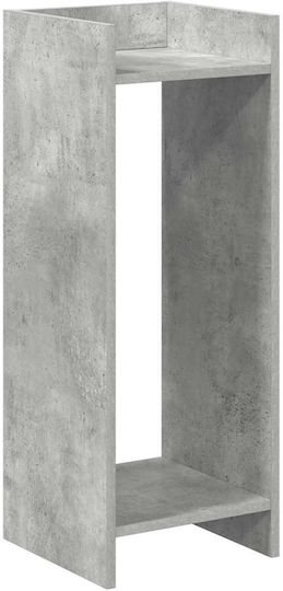 vidaXL Pflanzenturm Holz Grau 30x30x80cm