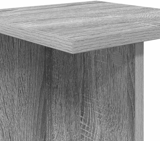vidaXL Pflanzentürme Holz Grau 25x25,5x80,5cm 2 Stück