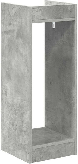 vidaXL Wooden Gray Plant Towers 30x30x80cm 2 Pieces