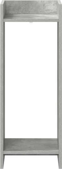 vidaXL Wooden Gray Plant Towers 30x30x80cm 2 Pieces