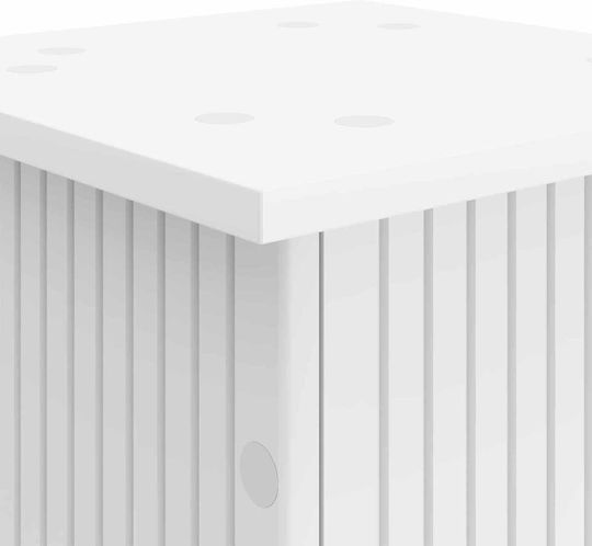 vidaXL Дървени Цветарници Бели 30.5x30x60.5см 2 Броя