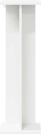 vidaXL Дървени Цветарници Бели 25x25.5x80.5см 2бр