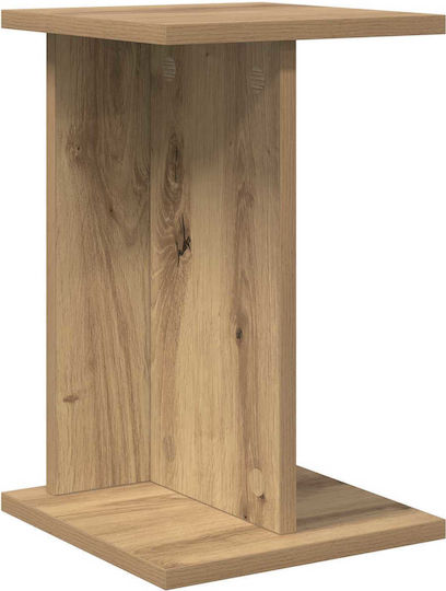 vidaXL Ανθοστήλη Ξύλινη Πράσινη 25x25.5x40.5εκ.