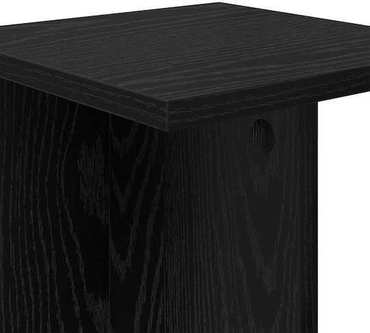 vidaXL Ανθοστήλες Ξύλινες Μαύρες 25x25.5x40.5εκ. 2τμχ