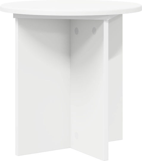 vidaXL Wooden Plant Towers White 40x40x40cm 2 Pieces