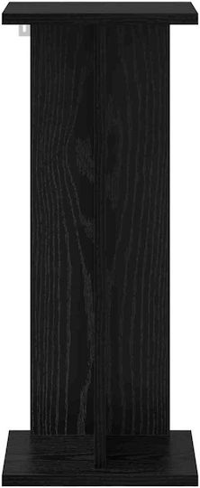 vidaXL Ανθοστήλες Ξύλινες Μαύρες 25x25.5x60.5εκ. 2τμχ