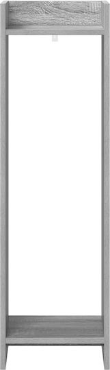 vidaXL Wooden Gray Plant Towers 30x30x100cm 2 Pieces
