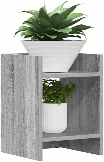 vidaXL Pflanzenturm Holz Grau 30x30x40cm