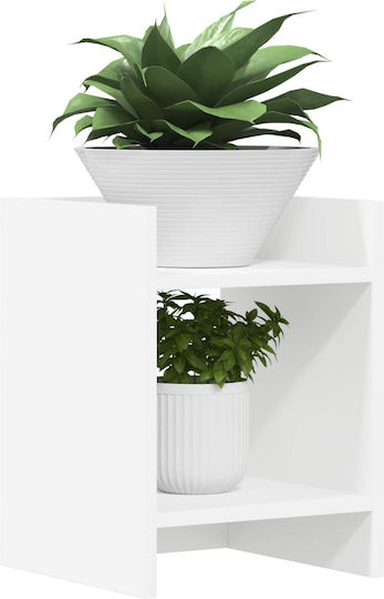 vidaXL Turnuri de Plante din Lemn Albe 30x30x40cm 2 Bucăți