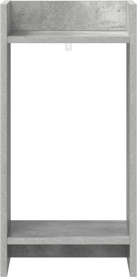 vidaXL Ανθοστήλη Ξύλινη Γκρι 30x30x60εκ.