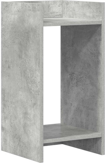 vidaXL Ανθοστήλη Ξύλινη Γκρι 30x30x60εκ.