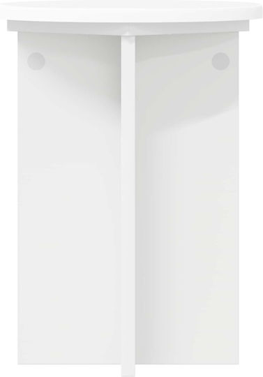 vidaXL Ανθοστήλες Ξύλινες Λευκές 29.5x29.5x40εκ. 2τμχ