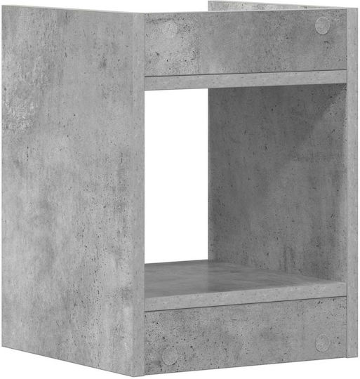 vidaXL Дървени Цветарници Сиви 30x30x40см 2бр