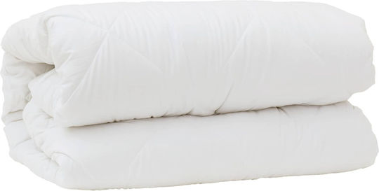 vidaXL Задайте Одеяло Кинг сайз 260x220см. Бял