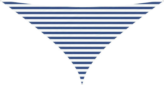 vidaXL Triangle Shade Sail Blue with PU Coating 3x4.24x4.24m