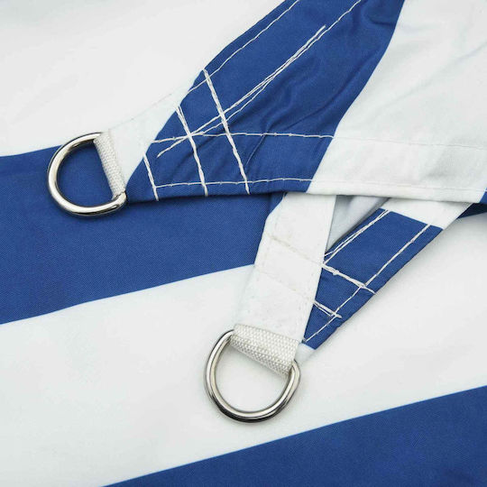 vidaXL Triangle Shade Sail Blue with PU Coating 7m