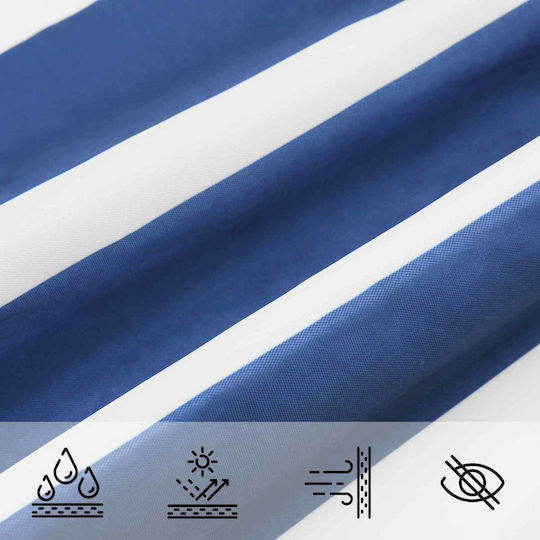 vidaXL Triangle Shade Sail White with PU Coating 5x6.4x6.4m